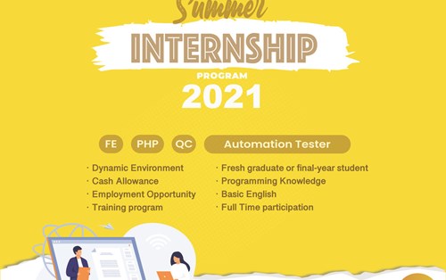  [Monstarlab Vietnam] Thông báo tuyển thực tập sinh Summer 2021
